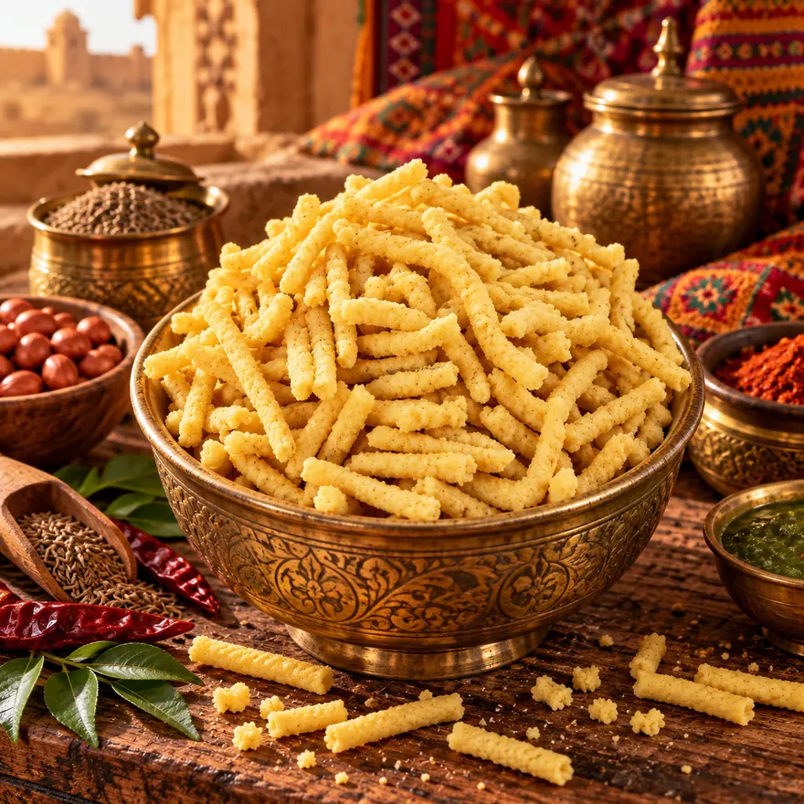 Badi in a brass bowl