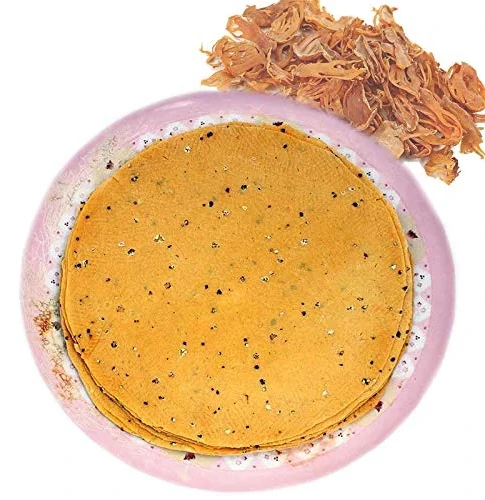Javitri papad served on a plate